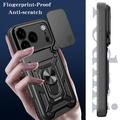 iPhone 18 Pro Hybrid-deksel med Roterende Ring med Kameraskjold