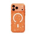 iPhone 18 Pro Stylish Glitter Series Hybrid-deksel - MagSafe-kompatibel - Oransje
