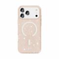 iPhone 18 Pro Stylish Glitter Series Hybrid-deksel - MagSafe-kompatibel - Gull