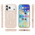iPhone 18 Pro Stylish Glitter Series Hybrid-deksel - MagSafe-kompatibel - Gull