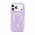 iPhone 18 Pro Stylish Glitter Series Hybrid-deksel - MagSafe-kompatibel - Lilla