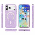 iPhone 18 Pro Stylish Glitter Series Hybrid-deksel - MagSafe-kompatibel - Lilla