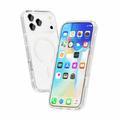 iPhone 18 Pro Stylish Glitter Series Hybrid-deksel - MagSafe-kompatibel - Hvit