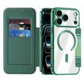 iPhone 18 Pro Stilig magnetisk flipp-deksel med RFID-kortspor