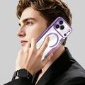 iPhone 18 Pro Stilig magnetisk flipp-deksel med RFID-kortspor - lilla