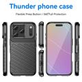 iPhone 18 Pro/17 Pro Thunder Series TPU-deksel - Svart