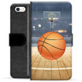 iPhone 5/5S/SE Premium Lommebok-deksel - Basketball