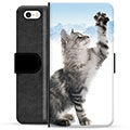 iPhone 5/5S/SE Premium Lommebok-deksel - Kat