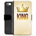 iPhone 5/5S/SE Premium Lommebok-deksel - Konge