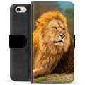 iPhone 5/5S/SE Premium Lommebok-deksel - Løve