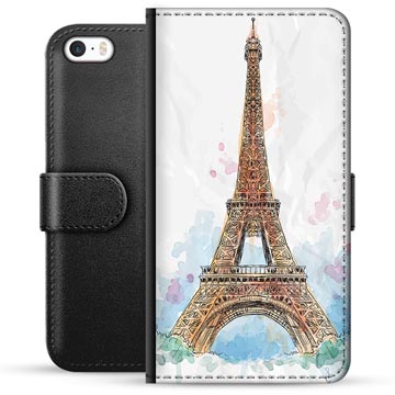 iPhone 5/5S/SE Premium Lommebok-deksel - Paris