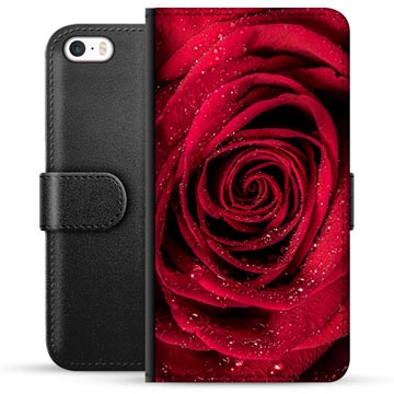 iPhone 5/5S/SE Premium Lommebok-deksel - Rose
