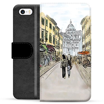 iPhone 5/5S/SE Premium Lommebok-deksel - Italiensk Gate