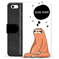 iPhone 5/5S/SE Premium Lommebok-deksel - Slow Down