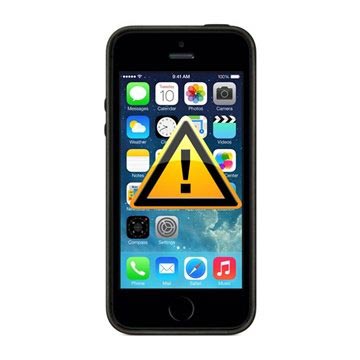iPhone 5S Reparasjon av Ladekontakt flekskabel - Svart