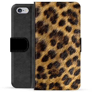 iPhone 6 / 6S Premium Lommebok-deksel - Leopard