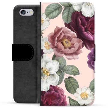 iPhone 6/6S Premium Lommebokdeksel - Romantiske Blomster