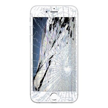 iPhone 6S Plus Reparasjon av LCD-Display og Glass - Hvit - Originalkvalitet