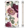 iPhone 7 Plus / iPhone 8 Plus Hybrid-deksel - Romantiske Blomster