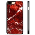 iPhone 7 Plus / iPhone 8 Plus Beskyttelsesdeksel - Rød Marmor