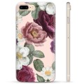 iPhone 7 Plus / iPhone 8 Plus TPU-deksel - Romantiske Blomster