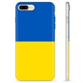 iPhone 7 Plus / iPhone 8 Plus TPU-deksel Ukrainsk flagg - Gul og lyseblå