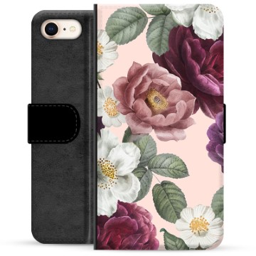 iPhone 7/8/SE (2020)/SE (2022) Premium Lommebok-deksel - Romantiske Blomster