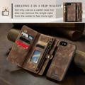 iPhone 7/8/SE (2020)/SE (2022) Caseme 008 2-i-1 Multifunksjonell Lommebok-deksel - Brun