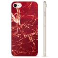iPhone 7/8/SE (2020)/SE (2022) TPU-deksel - Rød Marmor