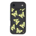 iPhone Air TPU-deksel med sommerfugltrykk - Gul / svart