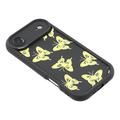 iPhone Air TPU-deksel med sommerfugltrykk - Gul / svart