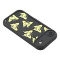 iPhone Air TPU-deksel med sommerfugltrykk - Gul / svart