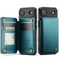 iPhone Air Caseme C22-etui RFID-kortlommebok - grønn