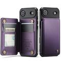 iPhone Air Caseme C22-etui RFID-kortlommebok - lilla