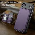 iPhone Air Caseme C22-etui RFID-kortlommebok - lilla
