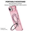 iPhone Air Glitter Hybrid-deksel med kickstand - MagSafe-kompatibel - Rosa
