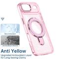 iPhone Air Glitter Hybrid-deksel med kickstand - MagSafe-kompatibel - Rosa