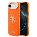 iPhone Air Guess IML 4G Script Metal Logo-deksel - Oransje