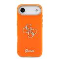 iPhone Air Guess IML 4G Script Metal Logo-deksel - Oransje