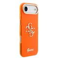iPhone Air Guess IML 4G Script Metal Logo-deksel - Oransje