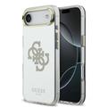 iPhone Air Guess Mirror 4G Glitter Logo Hybrid-deksel - MagSafe-kompatibel - Gull