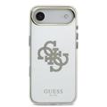 iPhone Air Guess Mirror 4G Glitter Logo Hybrid-deksel - MagSafe-kompatibel - Gull