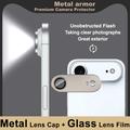 iPhone Air Imak Fullt deksel i metall og herdet glass kameralinsebeskyttelse - Lys gull