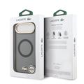iPhone Air Lacoste Frosted Finish Gold Logo Hybrid-deksel - MagSafe-kompatibel - Svart