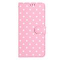iPhone Air lommebokveske med prikkmønster - rosa