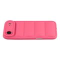 iPhone Air Pufferjakke Støtsikkert TPU-deksel - Hot Pink
