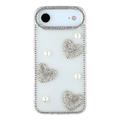 iPhone Air Glitrende Kjærlighet og Perle Hybrid-deksel - gjennomsiktig
