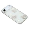 iPhone Air Glitrende Kjærlighet og Perle Hybrid-deksel - gjennomsiktig