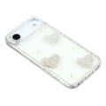 iPhone Air Glitrende Kjærlighet og Perle Hybrid-deksel - Hvit