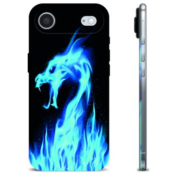 iPhone Air TPU-deksel - Blå Flamme Drage